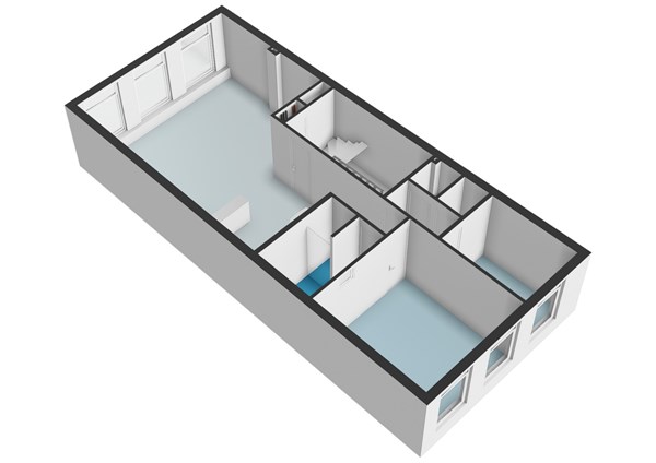 Floor plan - Lijnbaansgracht 58B2, 1015 GS Amsterdam 